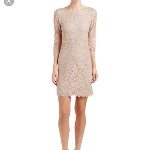 DVF Zarita dress in size 6 and beige color.